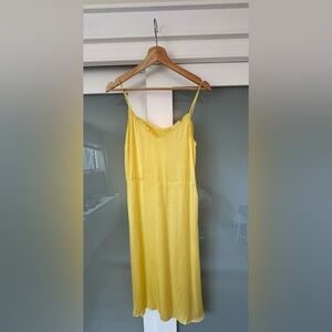 WILFRED | Millie Yellow Satin Slip Dress